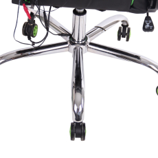 Kancelárska stolička Limit XM s masážnou funkciou, syntetická koža, čierna / zelená - 8