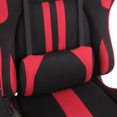 Kancelárska stolička Limit XM s masážnou funkciou, textil, čierna / červená - 6