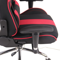 Kancelárska stolička Limit XM s masážnou funkciou, textil, čierna / červená - 7