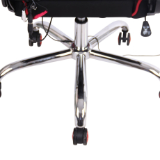 Kancelárska stolička Limit XM s masážnou funkciou, textil, čierna / červená - 8