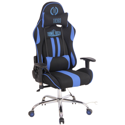 Kancelárska stolička Limit XM s masážnou funkciou, textil, čierna / modrá - 1