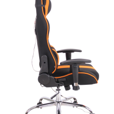 Kancelárska stolička Limit XM s masážnou funkciou, textil, čierna / oranžová - 3