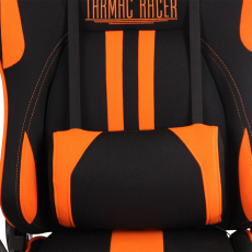 Kancelárska stolička Limit XM s masážnou funkciou, textil, čierna / oranžová - 6