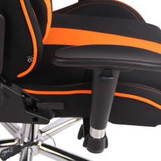 Kancelárska stolička Limit XM s masážnou funkciou, textil, čierna / oranžová - 7