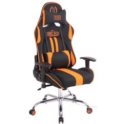Kancelárska stolička Limit XM s masážnou funkciou, textil, čierna / oranžová