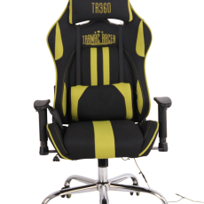 Kancelárska stolička Limit XM s masážnou funkciou, textil, čierna / zelená - 2
