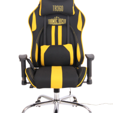 Kancelárska stolička Limit XM s masážnou funkciou, textil, čierna / žltá - 2