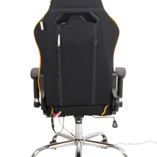 Kancelárska stolička Limit XM s masážnou funkciou, textil, čierna / žltá - 4