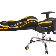 Kancelárska stolička Limit XM s masážnou funkciou, textil, čierna / žltá - 5