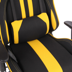 Kancelárska stolička Limit XM s masážnou funkciou, textil, čierna / žltá - 6