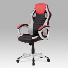 Kancelárska stolička Lois, čierna/červená - 1