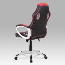 Kancelárska stolička Lois, čierna/červená - 4
