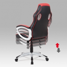 Kancelárska stolička Lois, čierna/červená - 6