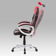 Kancelárska stolička Lois, čierna/červená - 8