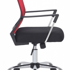 Kancelárska stolička Mableton, čierna/červená - 3