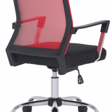 Kancelárska stolička Mableton, čierna/červená - 4