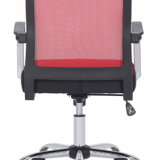 Kancelárska stolička Mableton, čierna/červená - 5