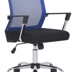 Kancelárska stolička Mableton, čierna/modrá - 1