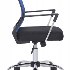 Kancelárska stolička Mableton, čierna/modrá - 3