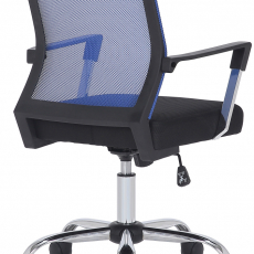 Kancelárska stolička Mableton, čierna/modrá - 4