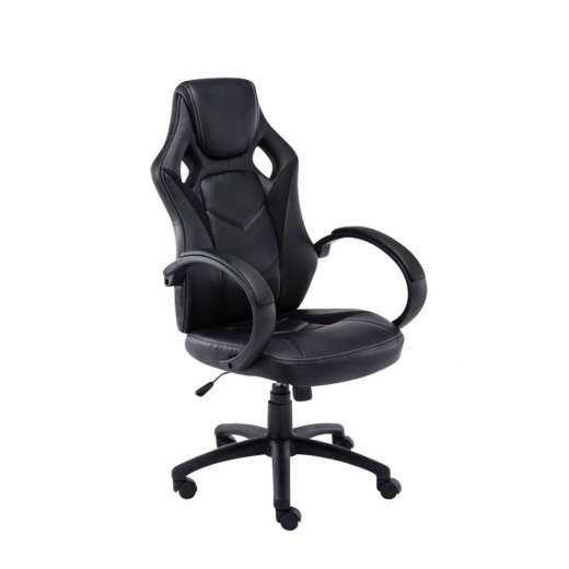 Kancelárska stolička Magnus, čierna / čierna - 1