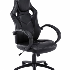 Kancelárska stolička Magnus, čierna / čierna - 1