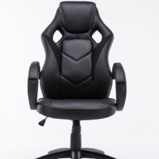 Kancelárska stolička Magnus, čierna / čierna - 2