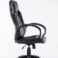 Kancelárska stolička Magnus, čierna / čierna - 3