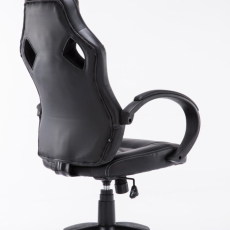 Kancelárska stolička Magnus, čierna / čierna - 4