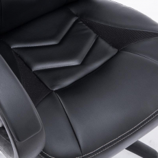 Kancelárska stolička Magnus, čierna / čierna - 7