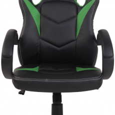 Kancelárska stolička Magnus, čierna / zelená - 2