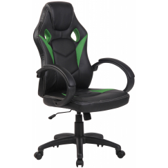 Kancelárska stolička Magnus, čierna / zelená