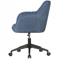 Kancelárska stolička Mara, textilná poťahovina, modrá - 4