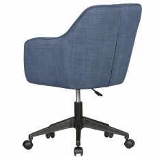Kancelárska stolička Mara, textilná poťahovina, modrá - 5