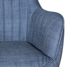 Kancelárska stolička Mara, textilná poťahovina, modrá - 7