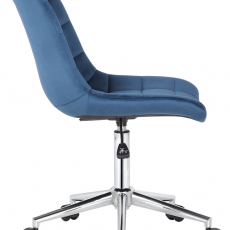 Kancelárska stolička Medford, zamat, modrá - 3