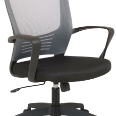 Kancelárska stolička Merlin, čierna / šedá - 1