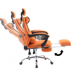 Kancelárska stolička Mesian, oranžová - 9