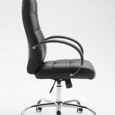 Kancelárska stolička Mikos, syntetická koža, čierna - 3