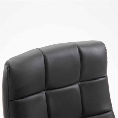 Kancelárska stolička Mikos, syntetická koža, čierna - 5