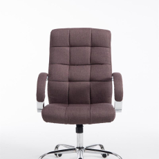 Kancelárska stolička Mikos, textil, hnedá - 2