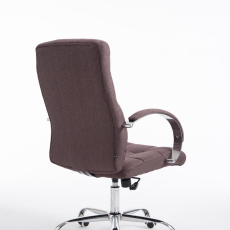 Kancelárska stolička Mikos, textil, hnedá - 4
