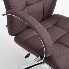 Kancelárska stolička Mikos, textil, hnedá - 6
