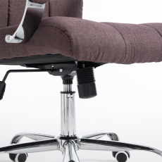 Kancelárska stolička Mikos, textil, hnedá - 8