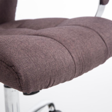Kancelárska stolička Mikos, textil, hnedá - 9