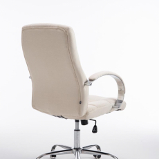 Kancelárska stolička Mikos, textil, krémová - 4