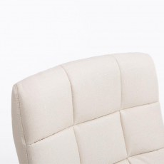 Kancelárska stolička Mikos, textil, krémová - 5