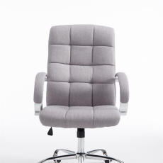 Kancelárska stolička Mikos, textil, šedá - 2