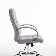 Kancelárska stolička Mikos, textil, šedá - 3