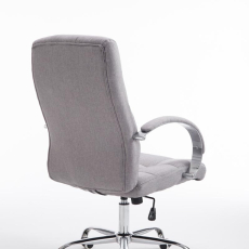 Kancelárska stolička Mikos, textil, šedá - 4